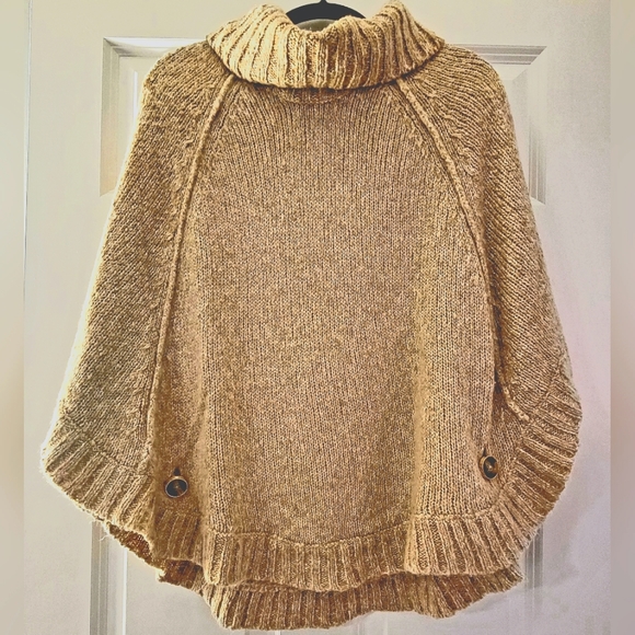 Michael Kors, Cowl Neck Poncho, Beige - *BRAND NEW* - Picture 1 of 5